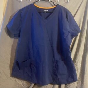 Women’s used scrub star scrub top blue